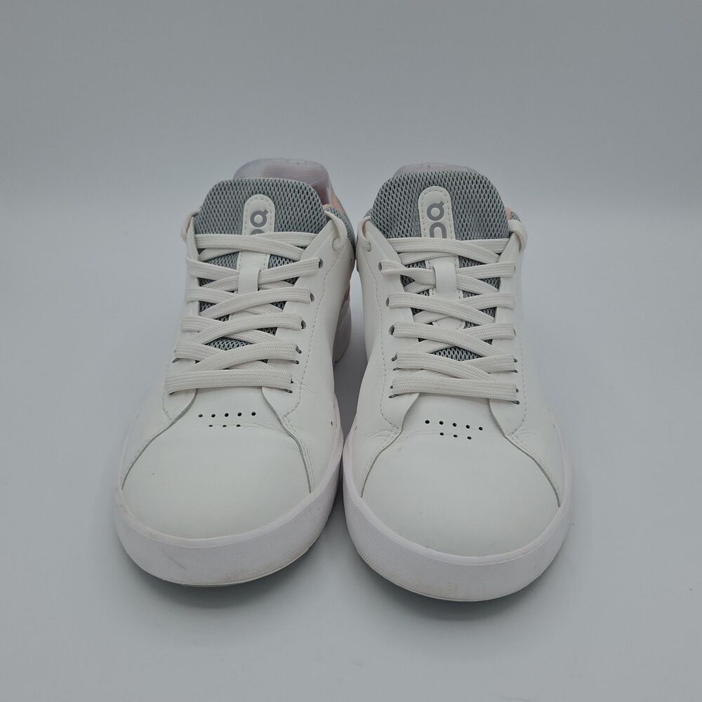 On Cloud The Roger Advantage White Rose Pink Grey Women's Running Shoes Size 7 - Picture 3 of 8